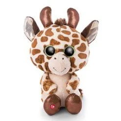 Nici L’Originale Halla Glubschis 25 Cm – Peluches Adorables Grands Yeux Brillants – Animaux Du Zoo Duveteux à Câliner Et Pour Jouer – Doudous Girafes, 46948, Beige/Marron