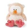 Nici Peluche Owluna Avec Tête Pivotante 35cm, 46096, Beige