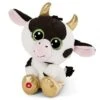 Nici L’Originale – Moolon La Vache De Glubschis 15cm – Animal Grands Yeux Scintillants – Jouets Doux Pour Les Amateurs De Peluches – Doudou Moelleux – Cadeaux Enfants, 47664, Blanc, 15 Cm