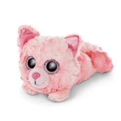 Nici Glubschis : L’Originale – Glubschis Dreamie Le Chat En Peluche 15cm – Chaton Couché Avec De Grands Yeux Brillants – Peluches Moelleuses Pour Les Fans De Jouets à Câliner– Rose 46921