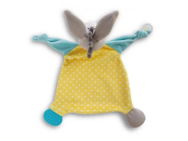 Nici 48897 - Comforter Donkey 25x25cm With Teether And Pacifier 4 Nici 48897 - Comforter Donkey 25x25cm With Teether And Pacifier – Image 2