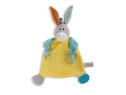 Nici 48897 - Comforter Donkey 25x25cm With Teether And Pacifier